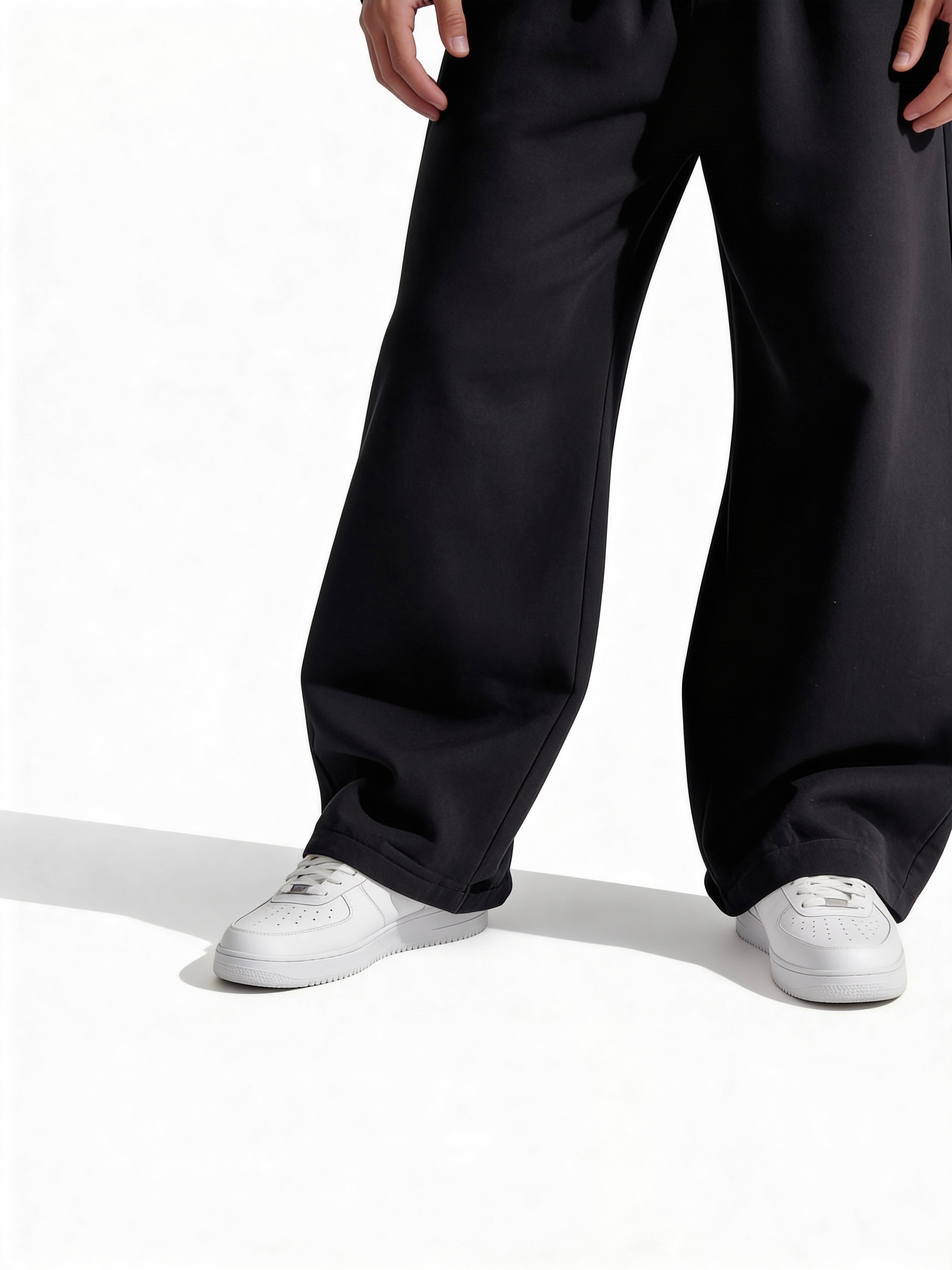 Oversized pleated pants