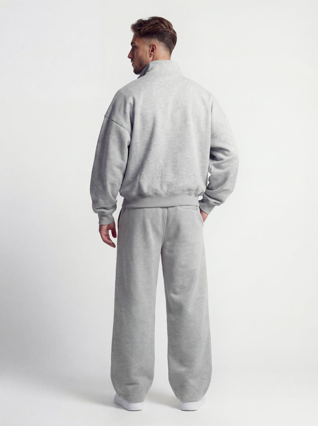 The High-Neck Dual-Zip Set